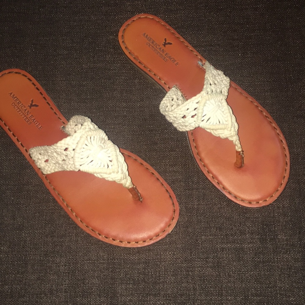 American eagle crocheted sandals